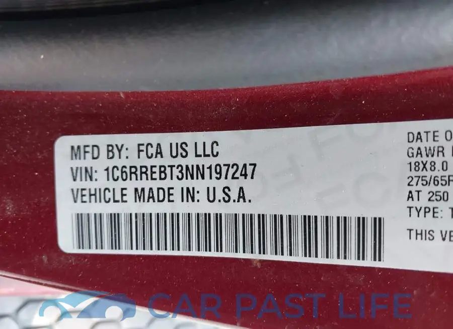 1C6RREBT3NN197247# 9