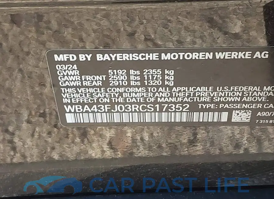 WBA43FJ03RCS17352# 9