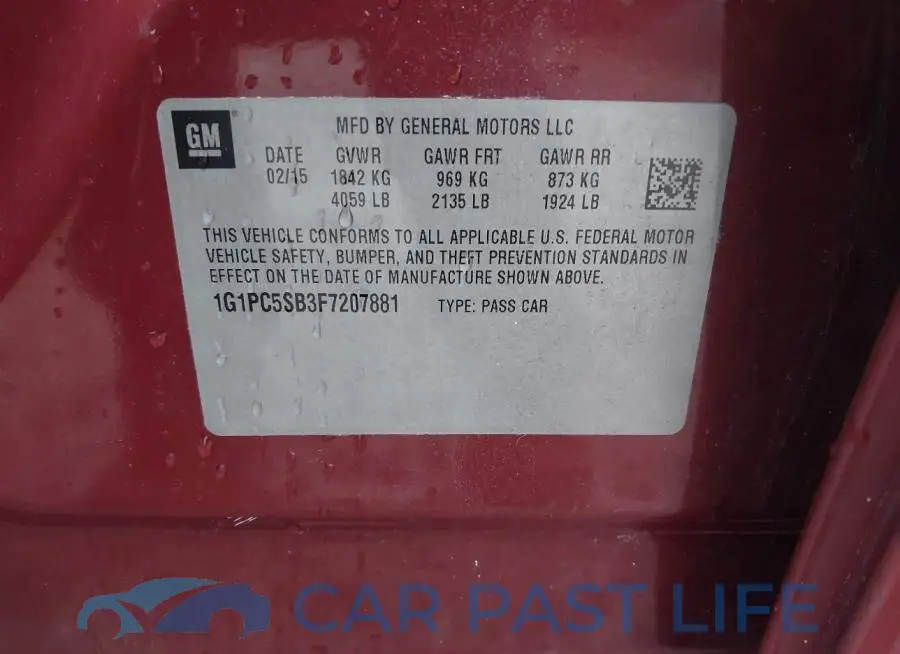 1G1PC5SB3F7207881# 9