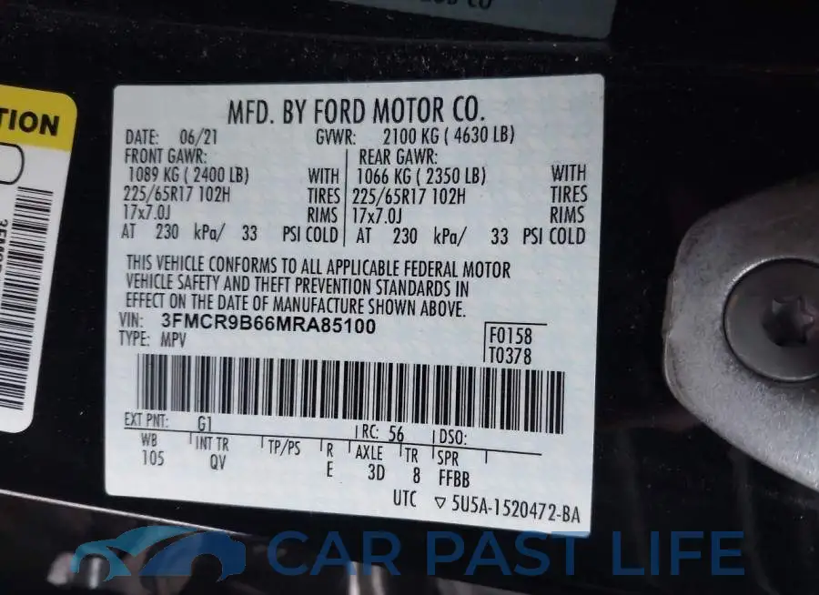 3FMCR9B66MRA85100# 9