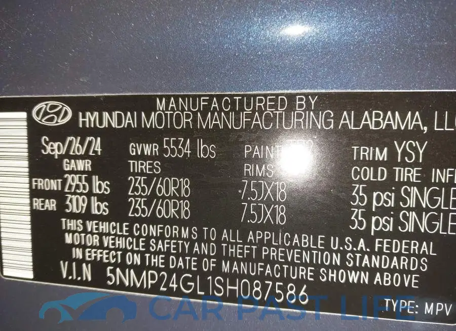 5NMP24GL1SH087586# 9