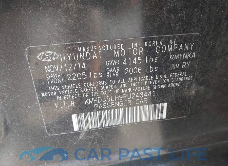KMHD35LH9FU243441# 9