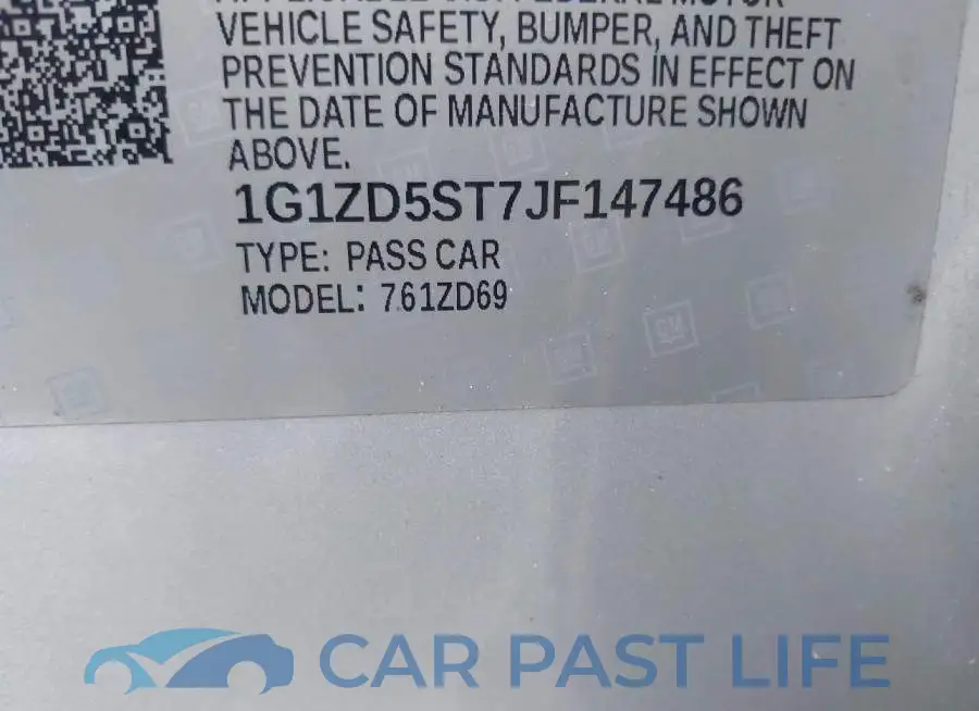 1G1ZD5ST7JF147486# 9