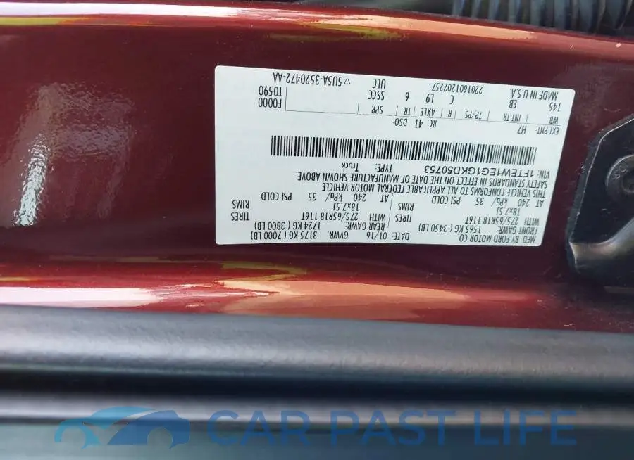1FTEW1EG1GKD50753# 9