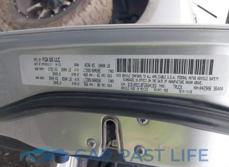 3C6UR5DL8FG664163# 9