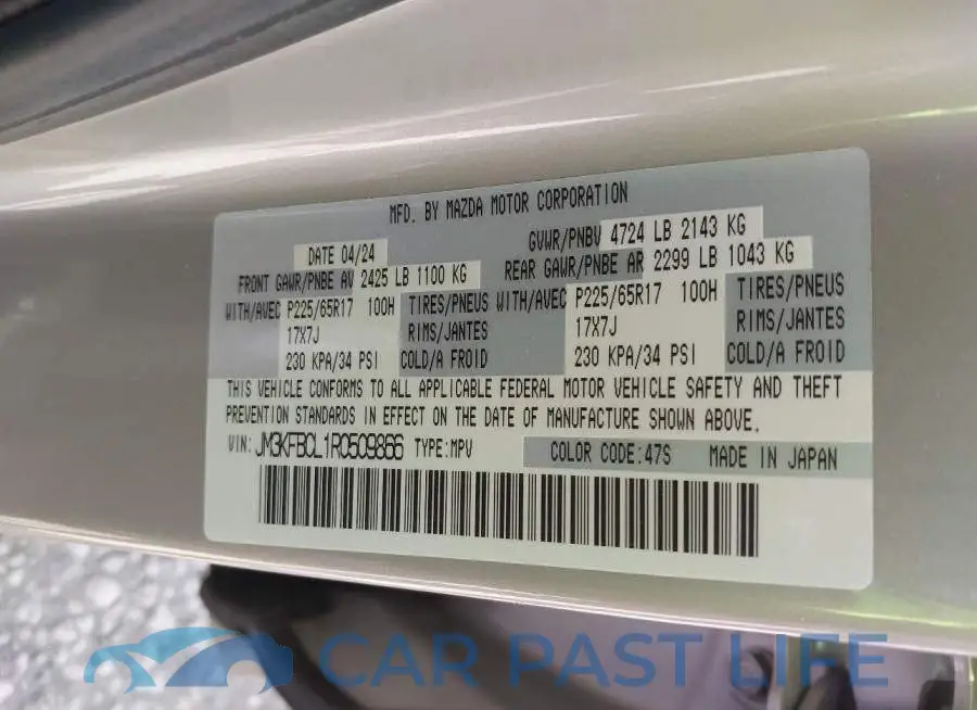 JM3KFBCL1R0509866# 9