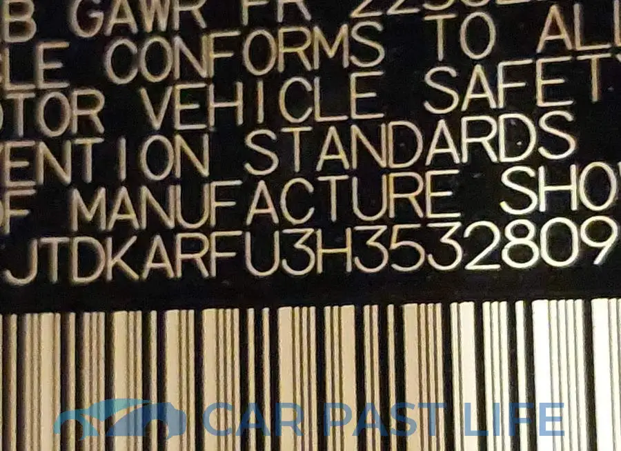 JTDKARFU3H3532809# 9