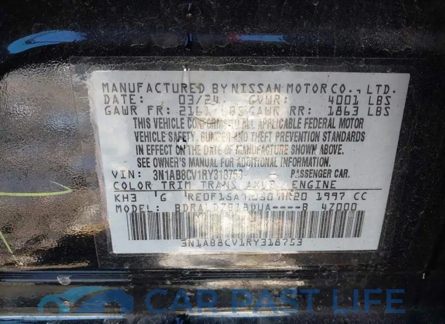 3N1AB8CV1RY318753# 9