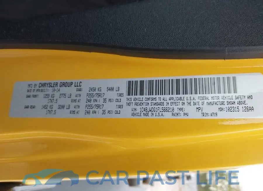 1C4BJWDG1FL566210# 9