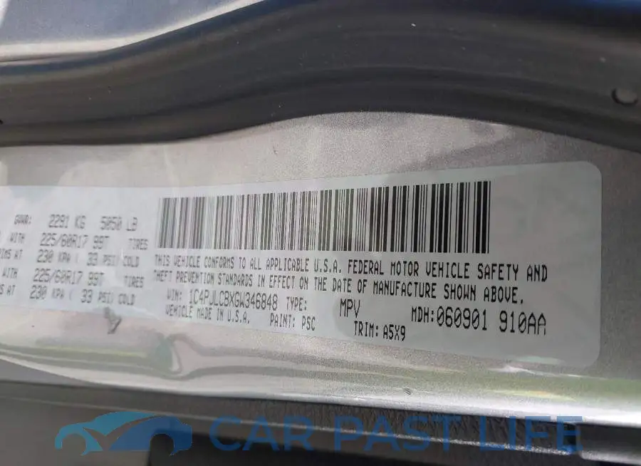 1C4PJLCBXGW346848# 9