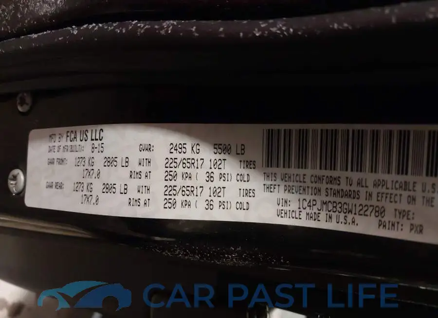 1C4PJMCB3GW122780# 9