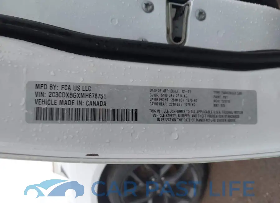 2C3CDXBGXMH678751# 9