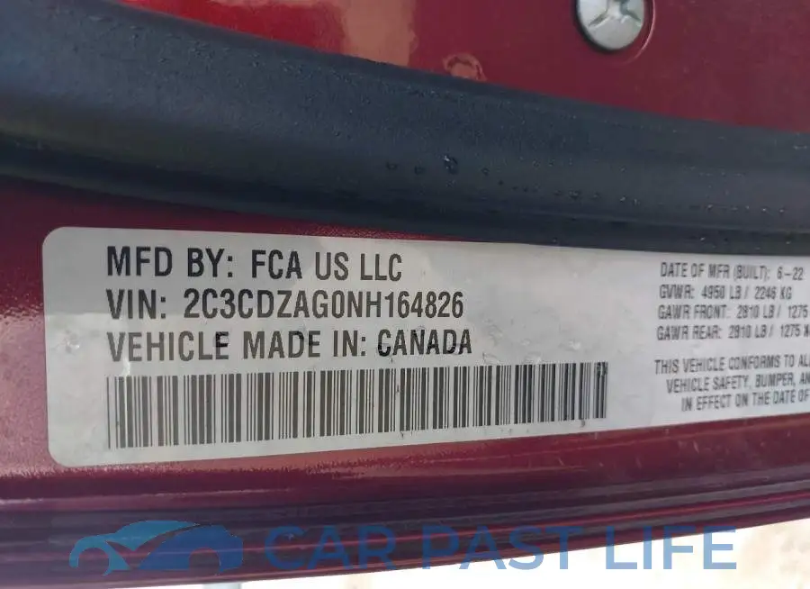 2C3CDZAG0NH164826# 9