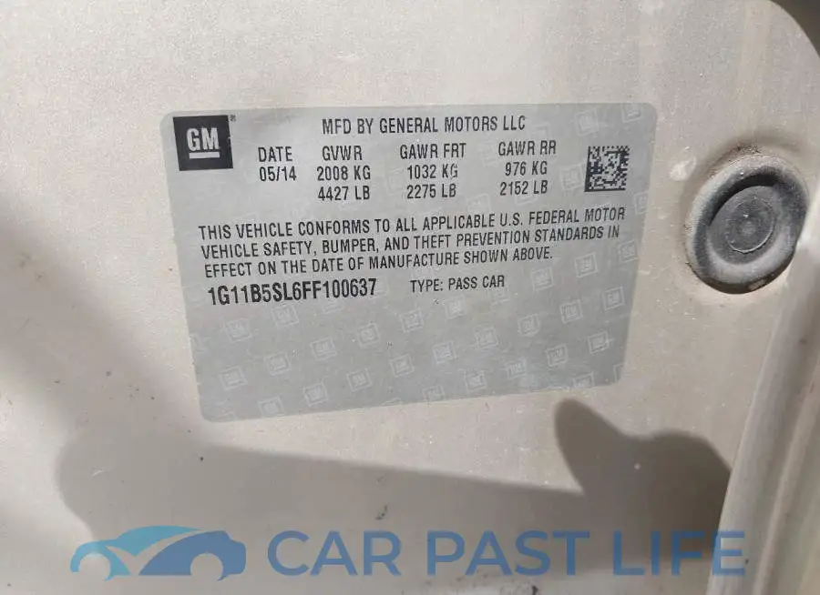 1G11B5SL6FF100637# 9