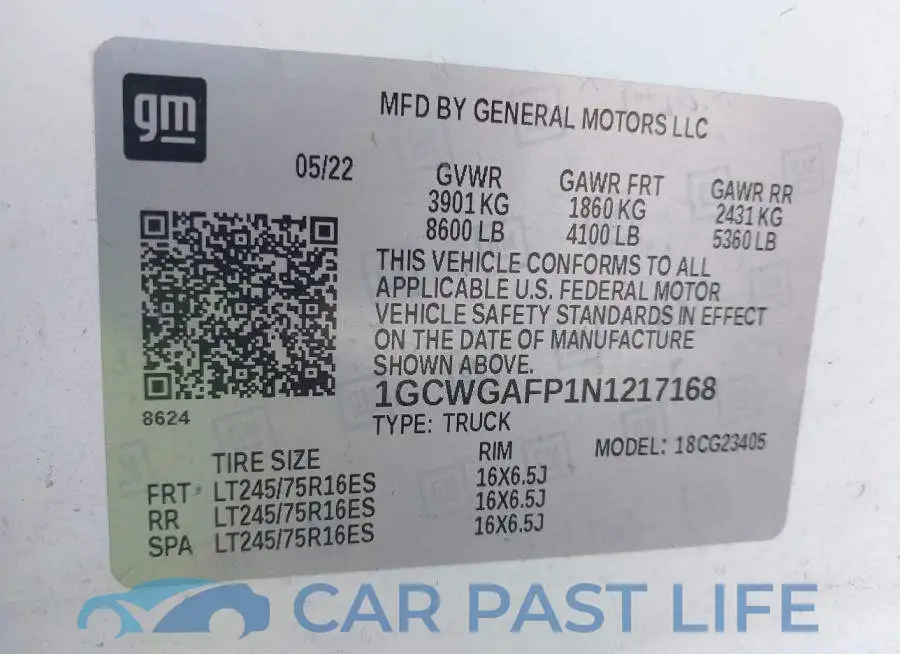 1GCWGAFP1N1217168# 7