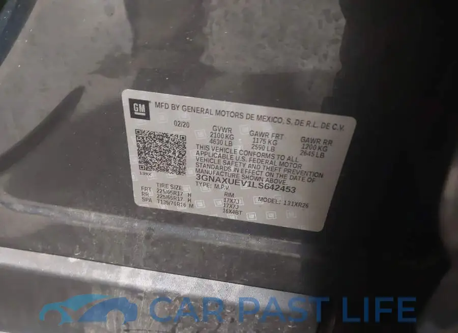 3GNAXUEV1LS642453# 9