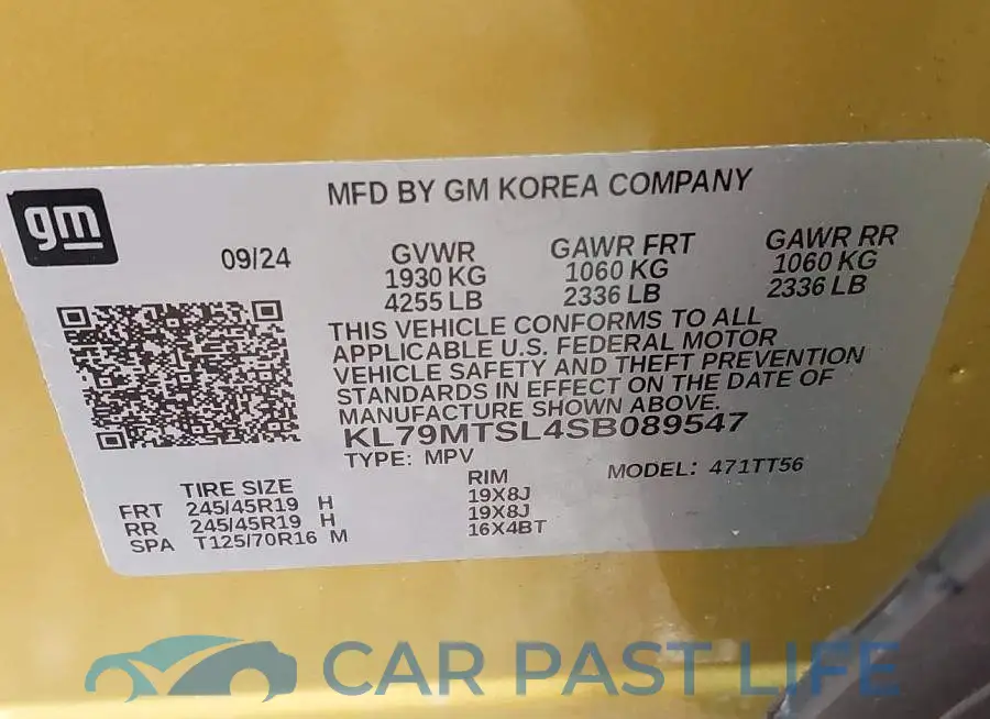 KL79MTSL4SB089547# 9
