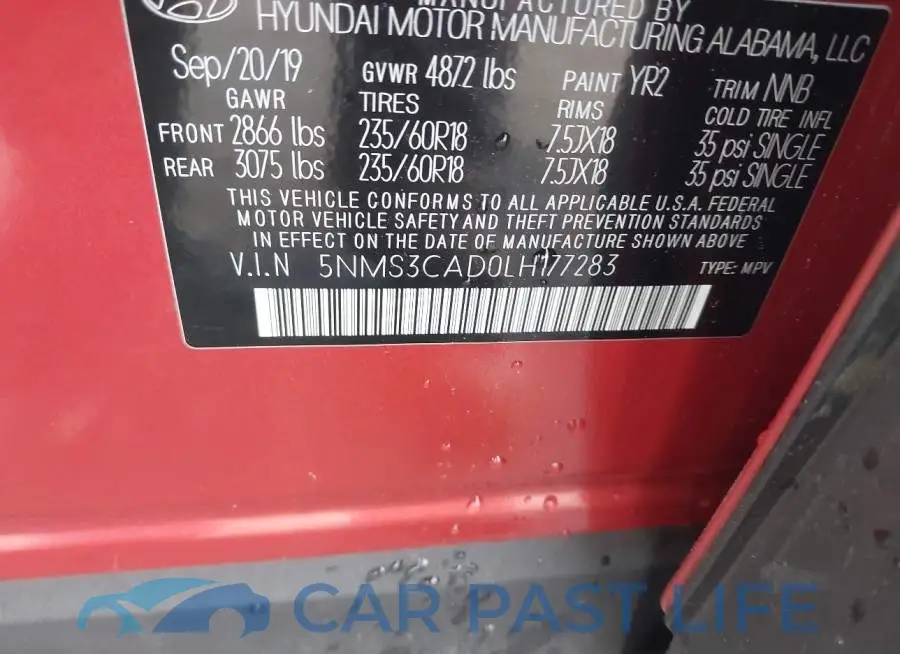 5NMS3CAD0LH177283# 9