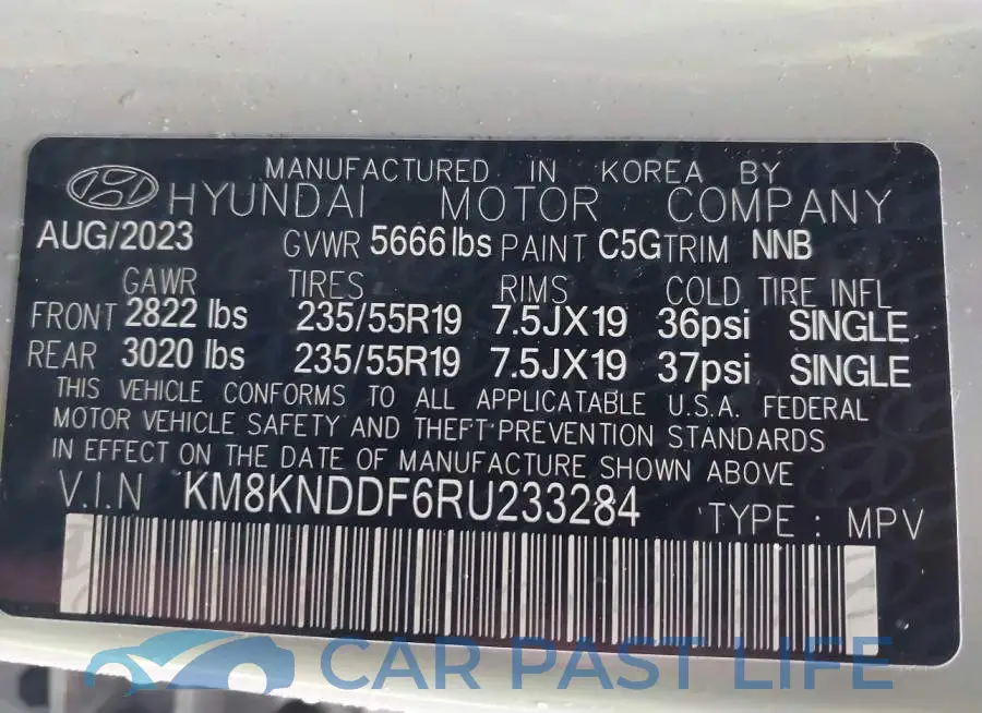 KM8KNDDF6RU233284# 9