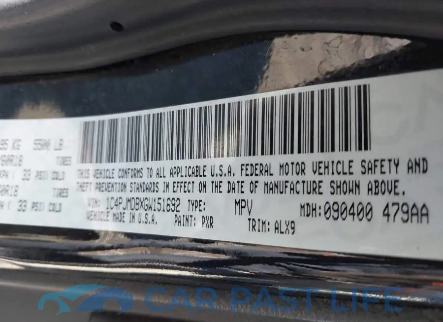 1C4PJMDBXGW151692# 9