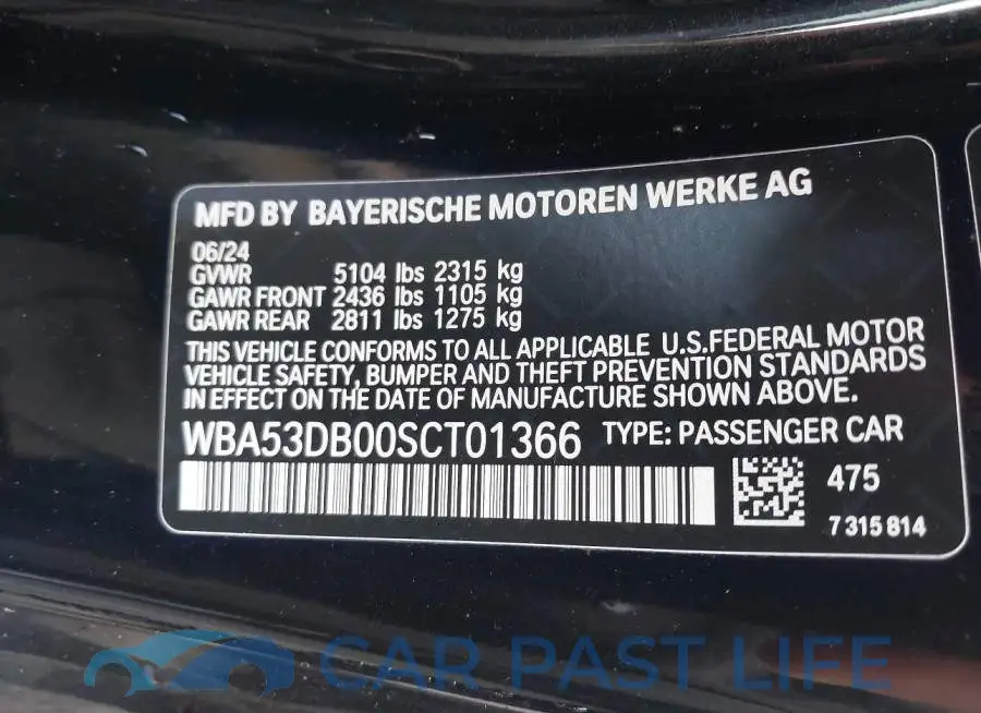 WBA53DB00SCT01366# 9