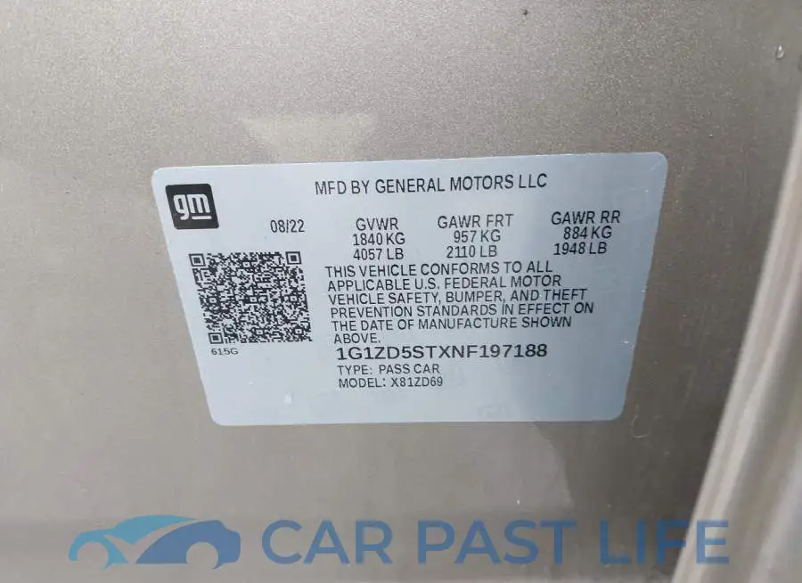 1G1ZD5STXNF197188# 9