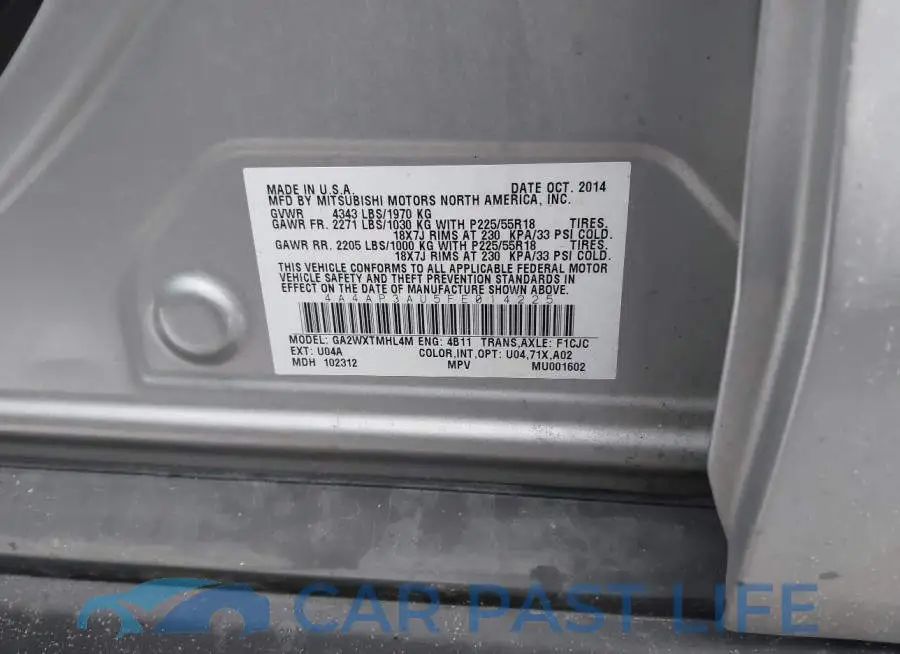 4A4AP3AU5FE014225# 9