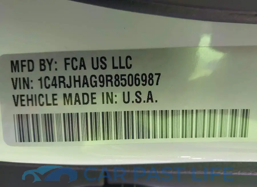 1C4RJHAG9R8506987# 9