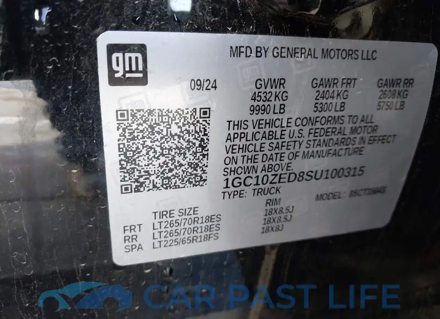1GC10ZED8SU100315# 9
