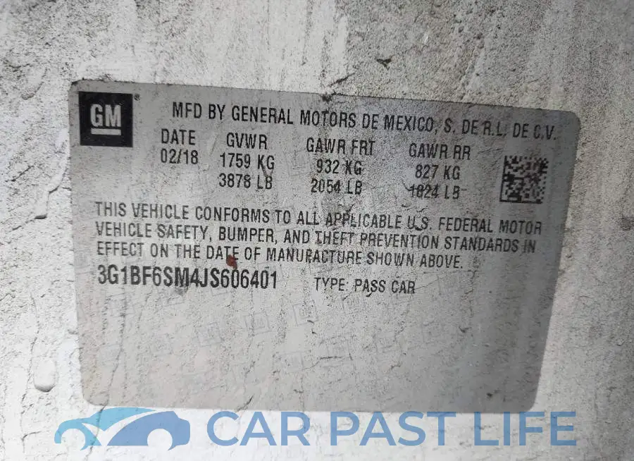 3G1BF6SM4JS606401# 9