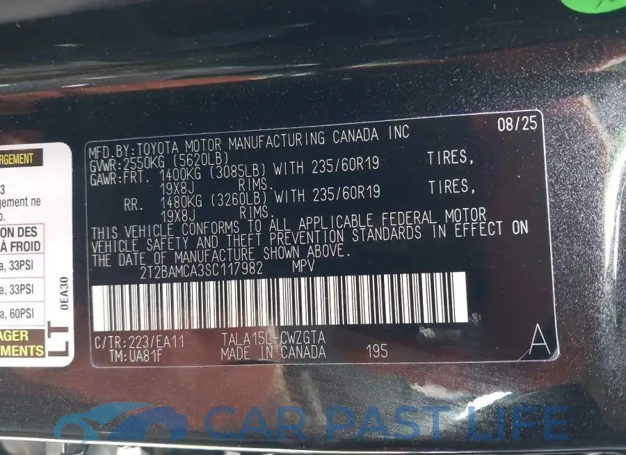 2T2BAMCA3SC117982# 9