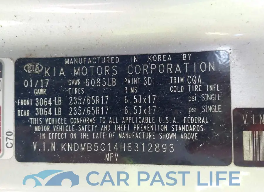 KNDMB5C14H6312893# 9