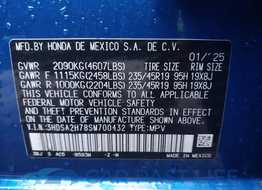 3HDSA2H78SM700432# 9