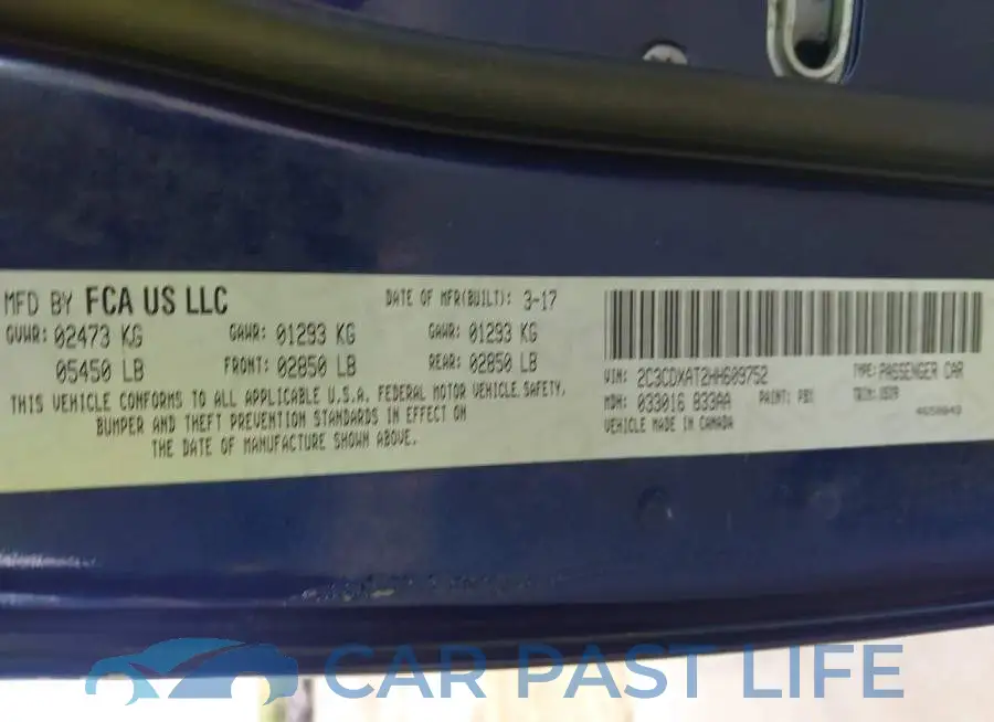 2C3CDXAT2HH609752# 9