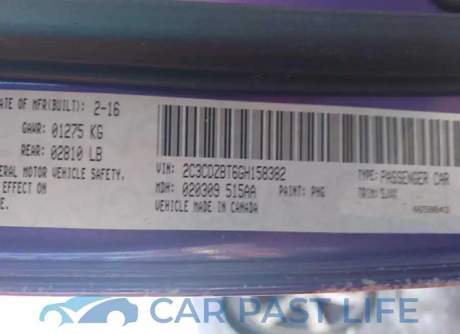 2C3CDZBT6GH158382# 9