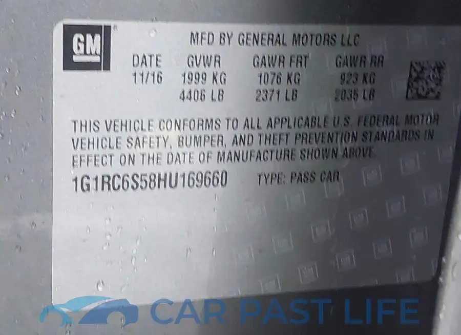 1G1RC6S58HU169660# 9