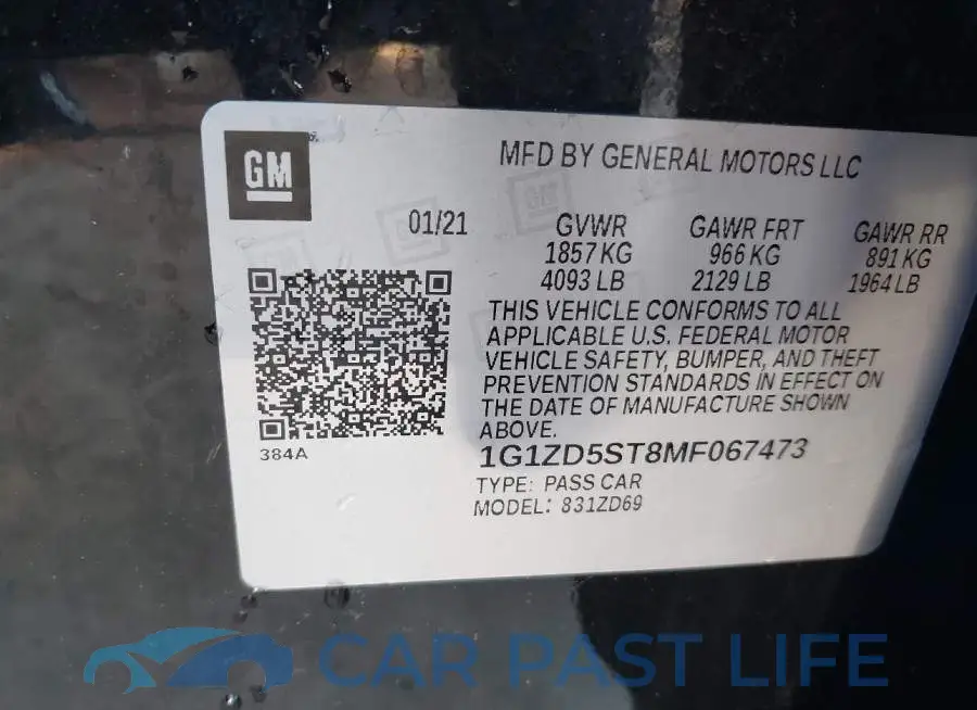 1G1ZD5ST8MF067473# 9