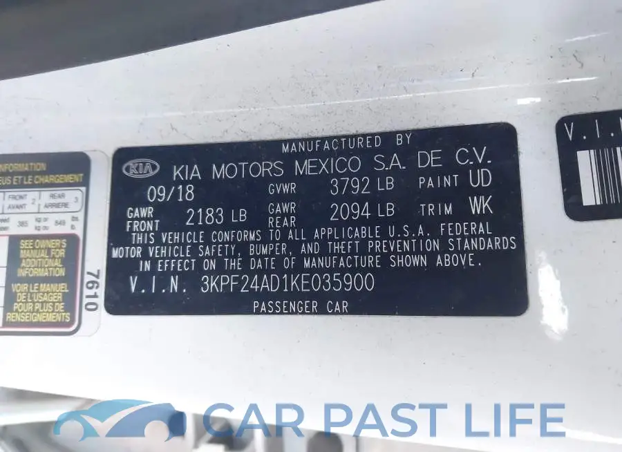 3KPF24AD1KE035900# 9