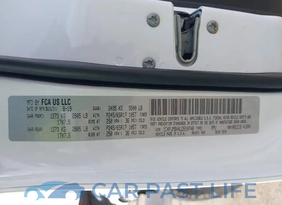 1C4PJMBX4LD510748# 9