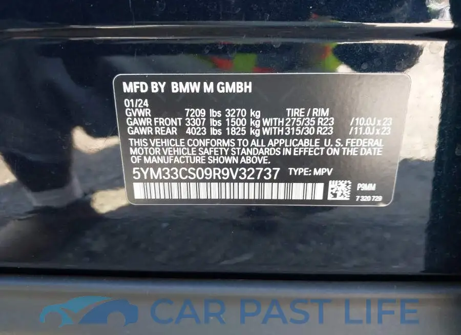 5YM33CS09R9V32737# 9
