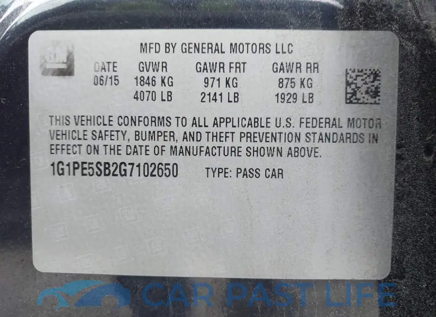 1G1PE5SB2G7102650# 9