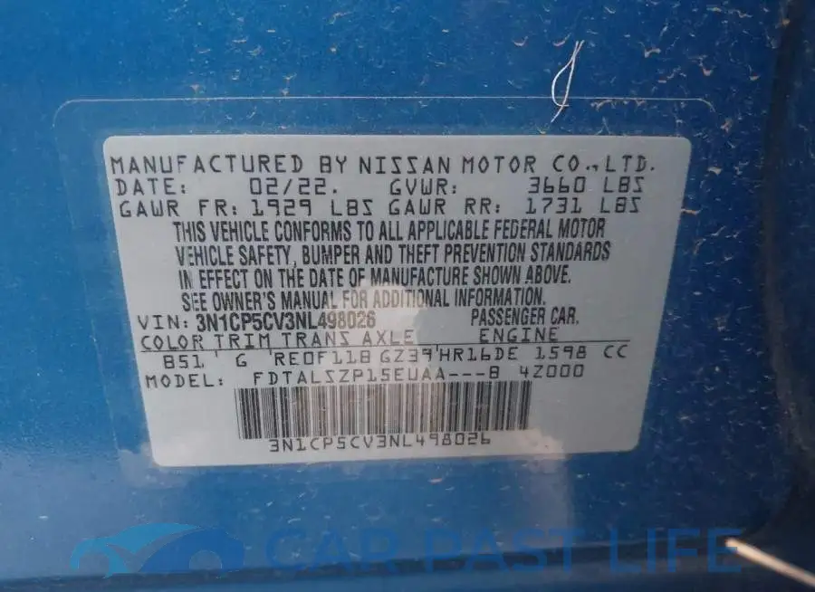 3N1CP5CV3NL498026# 9
