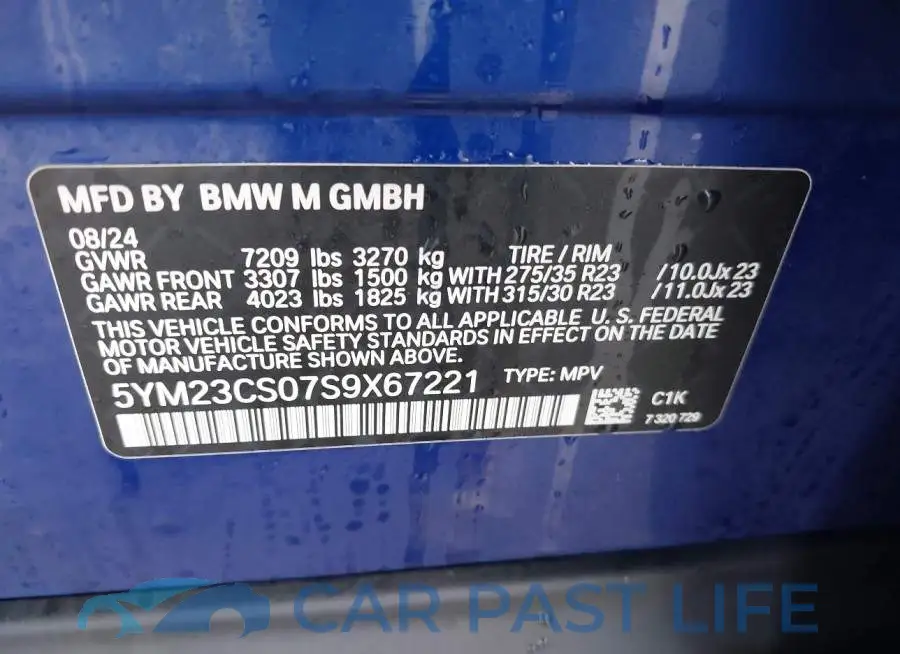 5YM23CS07S9X67221# 9