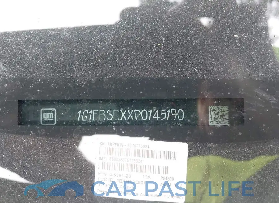 1G1FB3DX8P0145190# 9