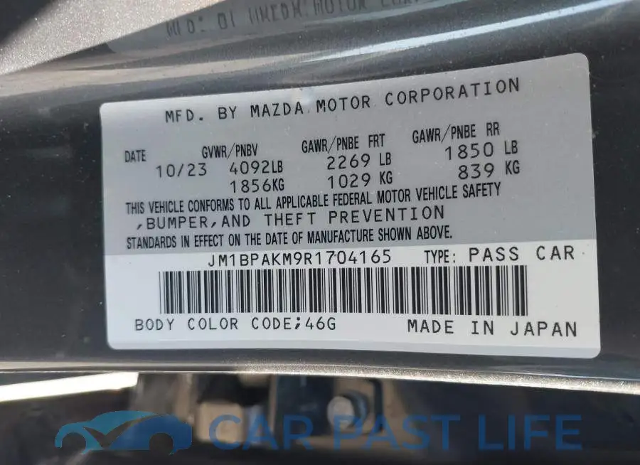 JM1BPAKM9R1704165# 9