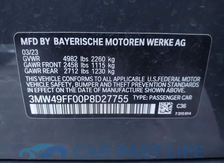 3MW49FF00P8D27755# 9