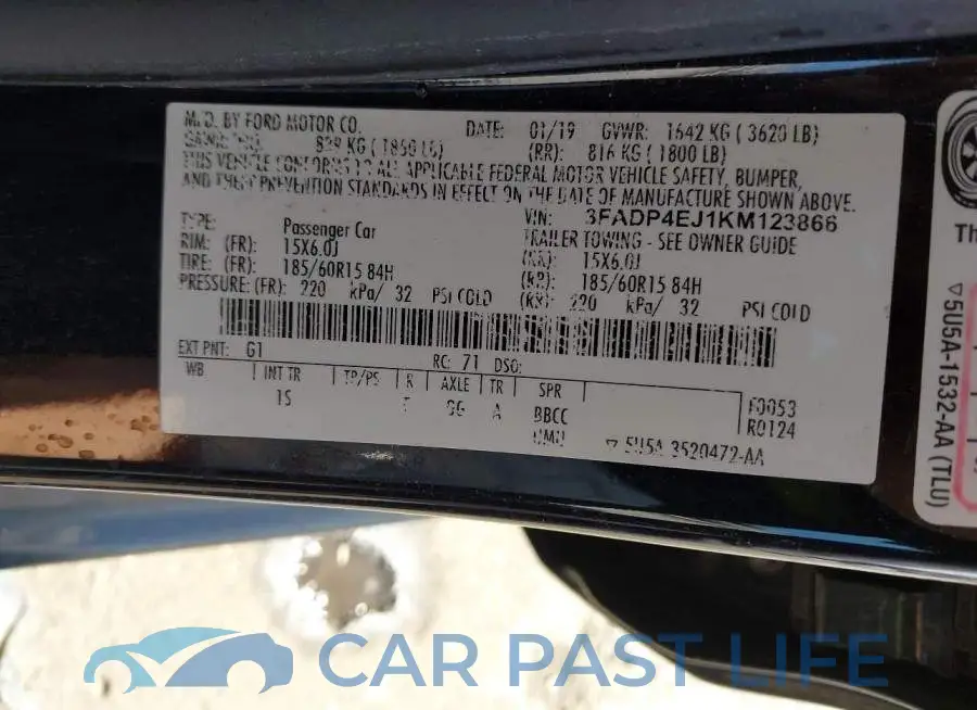 3FADP4EJ1KM123866# 9