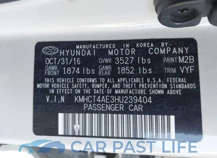 KMHCT4AE3HU239404# 9
