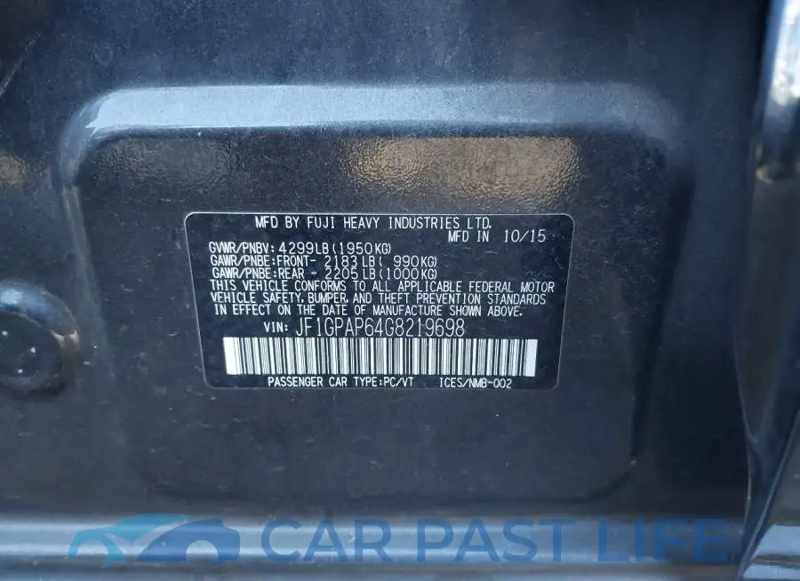 JF1GPAP64G8219698# 9
