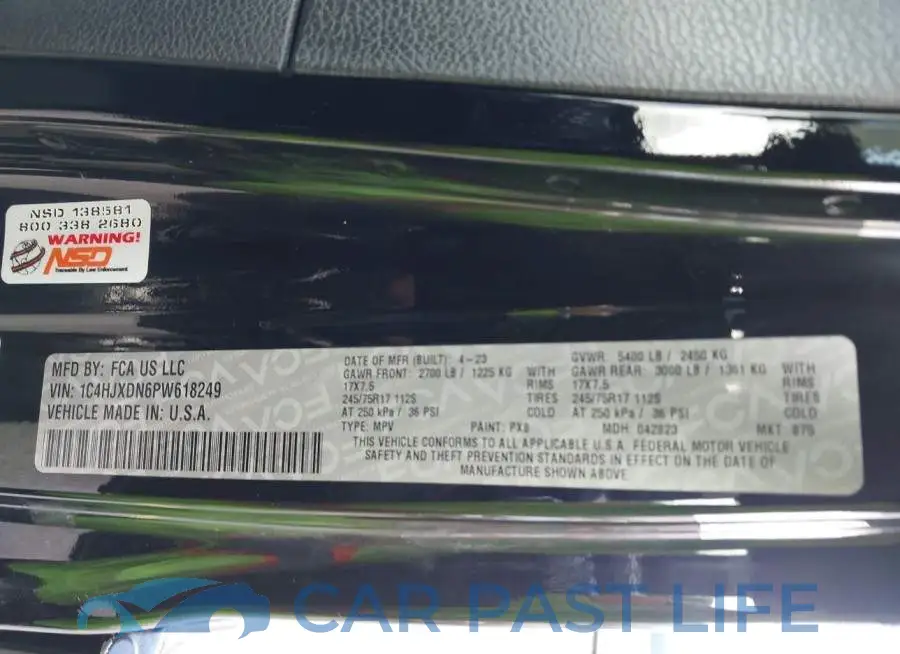 1C4HJXDN6PW618249# 9